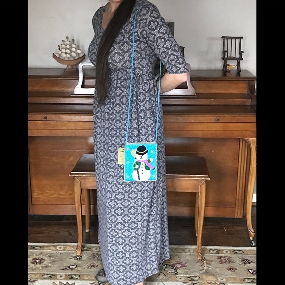 Rare Ermo Collection Beaded Snowman Handbag 148.00‼️FINAL SALE - Picture 3 of 8